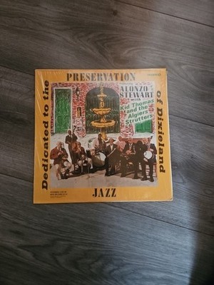 LP JAZZ Alonzo Stewart With Kid Thomas The Algiers Strutters Dedicated To