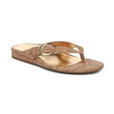NEW VIONIC Women's Grove Toe Post Sandal, Gold Cork AUTHENTIC 