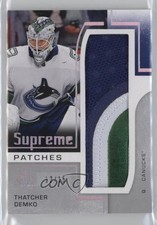2024-25 Upper Deck SP Game Used Supreme 12/15 Thatcher Demko #SP-TK Patch 2d8