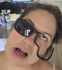 Black/Clear Glasses Broken Adult Halloween Accessory