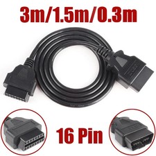 Car OBD Extension Cord Male To Female 16 Core Energized 16 Pin OBD2 ELM327 Tool