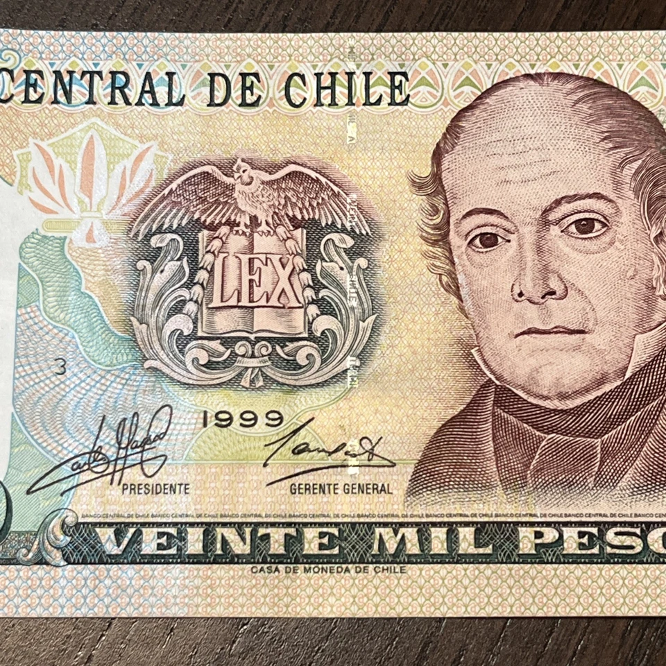 CHILE 20000 Pesos 1999 ALMOST UNC Banknote - Image 4 of 4