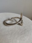 Avon Sterling Silver Initial Letter F Heart Bypass Ring Size 7.5 Stamped 925 — photo 4