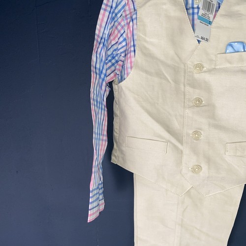 NWT Nautica Boys' 4-Piece Set with Dress Shirt Bow Vest Pants Size 5 - Picture 5 of 12