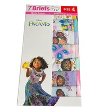 New Disney Encanto Girls 100 Cotton 7 Briefs Panties Size 4