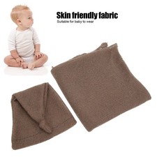 2Pcs Baby Photography Props Mohair Hat Blanket Set Costume Clothes for Newborn