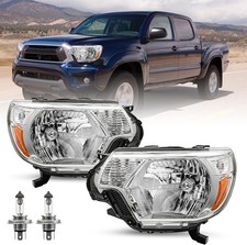 Headlight Assembly Compatible with 2012-2015 Toyota Tacoma Passenger Driver Si