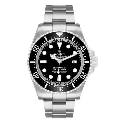 2012 Men's Rolex 44mm Deepsea Sea-Dweller Steel Watch with Black Dial. (116600)