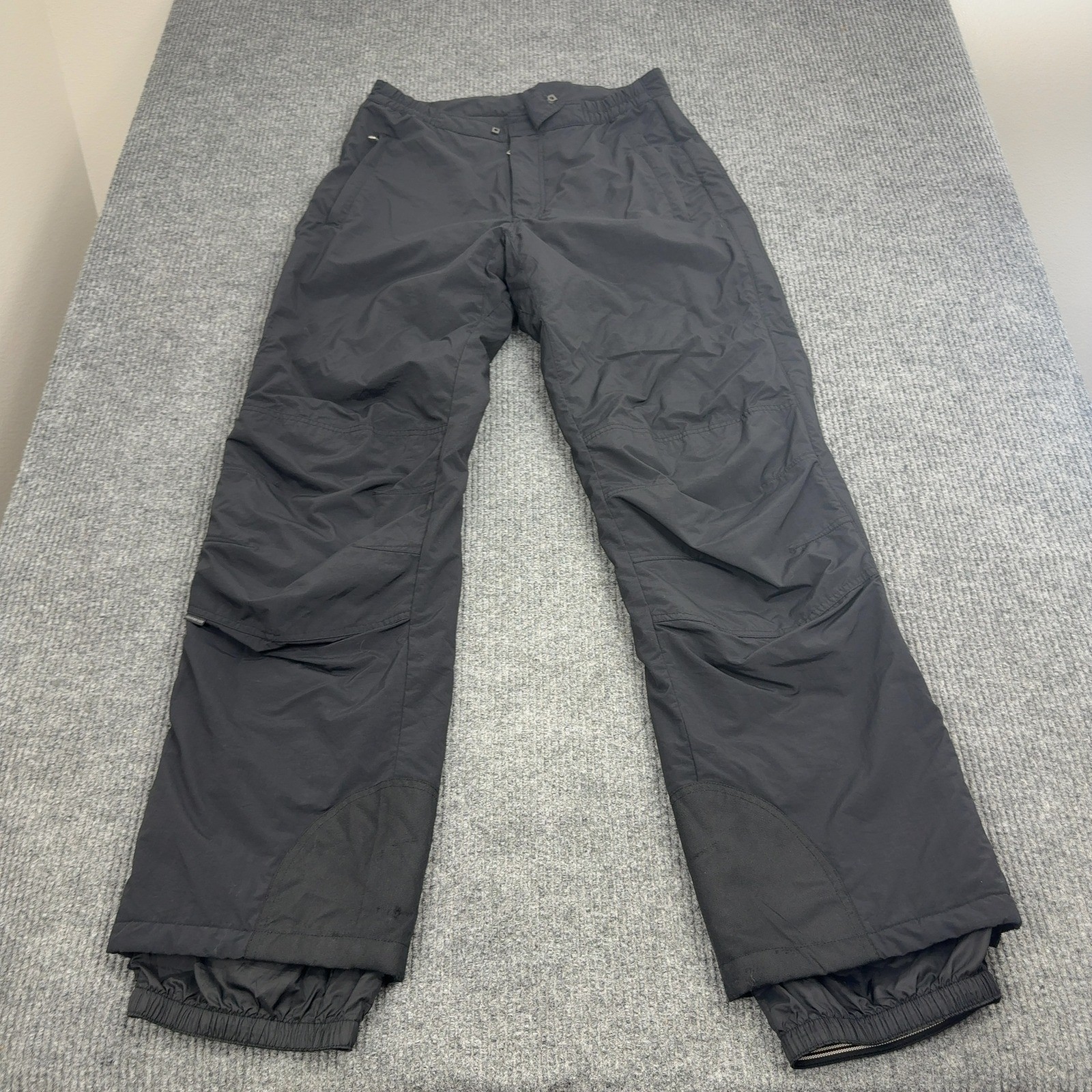 Obermeyer Ski Pants Mens L Long Black Nylon Insulated Snowboard Winter Gorpcore