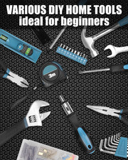 144-Pc Home Tool Kit – Basic Household Repair Set w/ Hammer, Pliers, Wrenches - Image 4