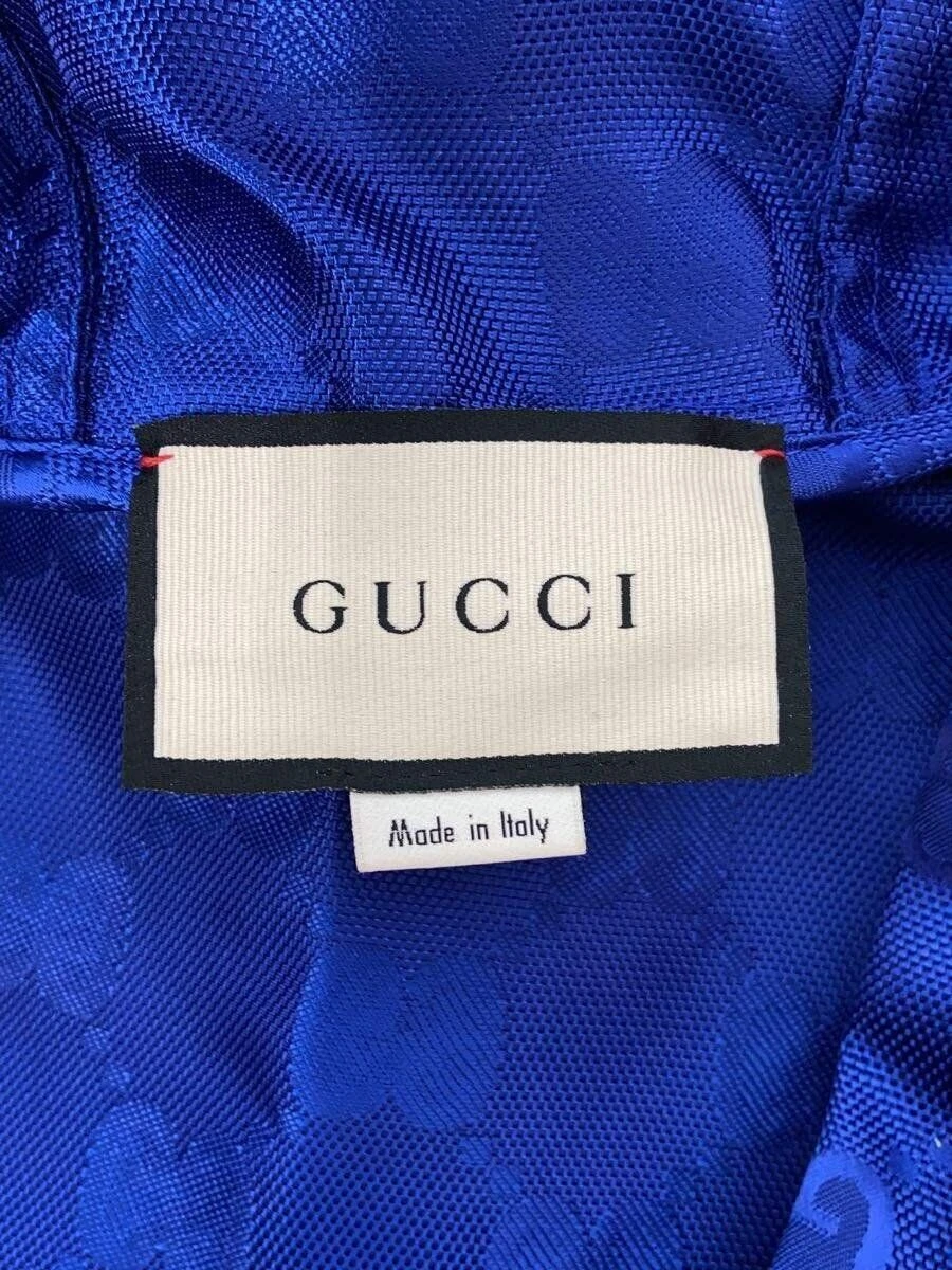 Giacca GUCCI nylon 46 blu fantasia totale 631891 Z8AK7 usata