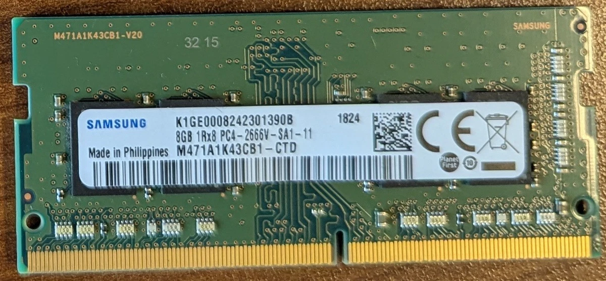 25+ Samsung PC4-21300 (DDR4-2666) Bus Speed Computer RAM 8 GB