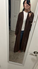 Brown Women's Abaya Traditional Middle Eastern