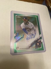 2021 Topps Chrome Rookie Green Refractor /99 Cristian Javier #RA-CJ Auto RC