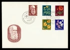 DR WHO 1959 SWITZERLAND FDC PRO JUVENTUTE FLOWER SEMI POST  R75865
