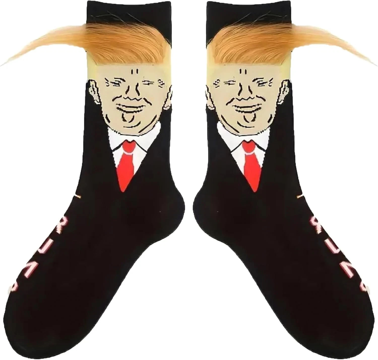Trump Funny Socks - Novelty President 2024 Merchandise Gift for Men & Women