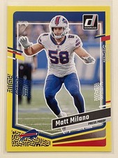 2023 Panini Donruss - Matt Milano #34 Press Proof Yellow