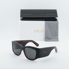 Dior DIORNUIT S1I 16A0 Shiny Black/Smoke 54-18-135 Sunglasses New Authentic