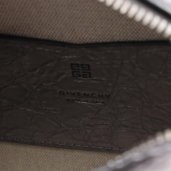 Givenchy Antigona Cube Nano Handbag Leather Silver Women Used Authentic thumbnail 4