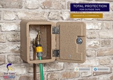 Tap Safe - Protective Lockable Outside Tap Cover Sandstone