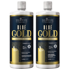 Salvatore Blue Gold Taninoplasty Brazilian Hair Straightening Treatment 2X1L