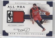 2018-19 Panini National Treasures All-NBA Materials 81/99 Anthony Davis 0g6c