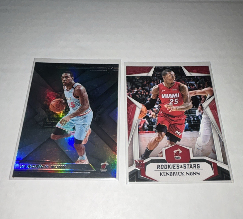 Panini 2019-20 Chronicles RC 2-Card Lot Kendrick Nunn Miami Heat #275 #686