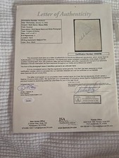 Hank Aaron & Maury Wills Autographed Signed Photo JSA Authenticated 1 of Kind B8