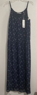vince navy silk dress Vince Cowl Neck Maxi Dress
