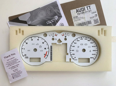 AUDI TT Cluster Face Upgrade Kit (alle Geschwindigkeiten in km oder MPH...