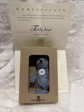 Steiff Club Gift Bear Lt Blue Mini 2004 Jointed Mohair Certificate Box U315/11
