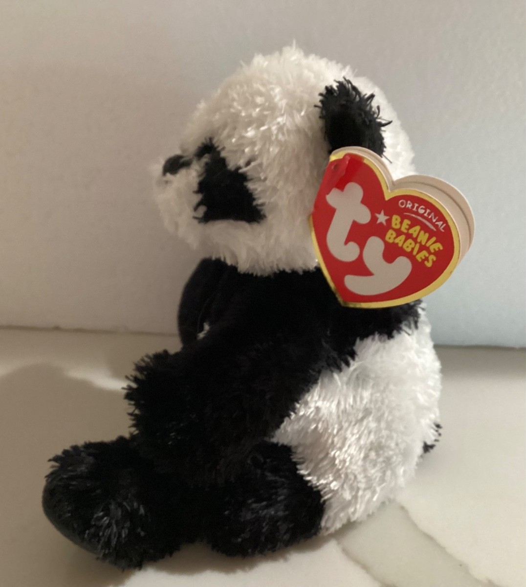 Ty WONTON Panda Beanie Baby Plush 5” RARE/RETIRED NEW
