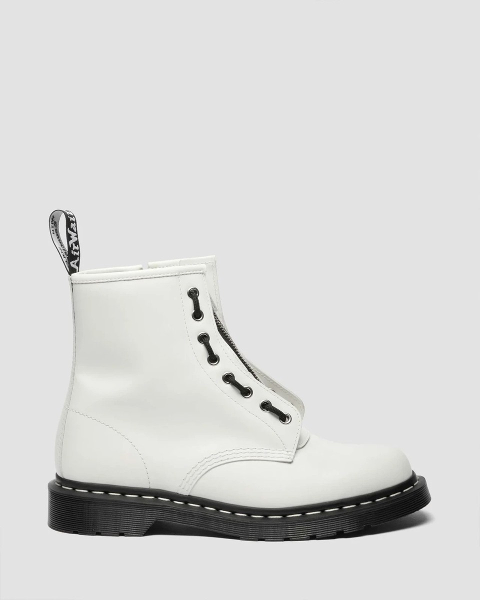 さーじ Dr. Martens Japan Exclusive 1460 ZIP White Stitch 8-Eye Boots