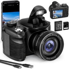 8K WiFi Digitalkamera für Vlog, mit Dual-Objektiv und Aufnahme