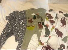 Baby Boy 0-3 Baby Grows From George Set of 3 Excellent Condition