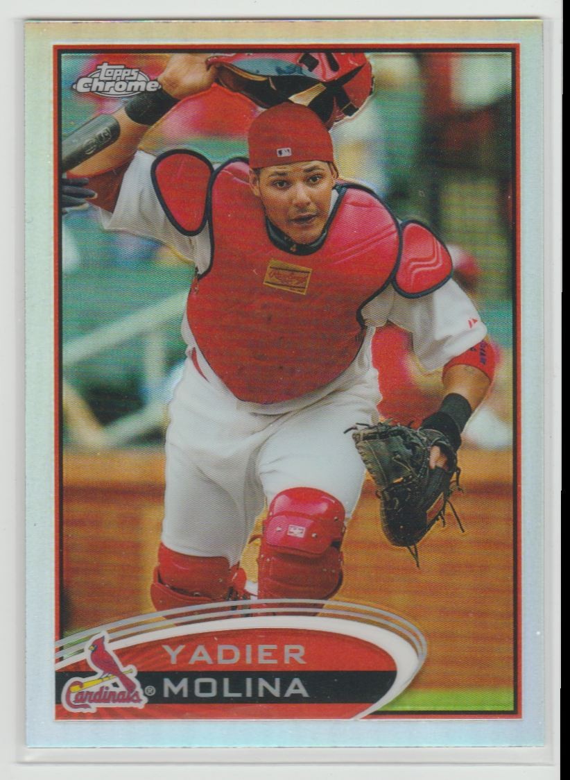 2012 Topps Chrome Refractor Yadier Molina St. Louis Cardinals #97 Refractor