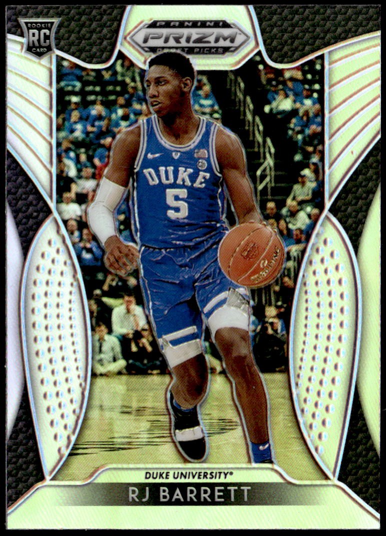 2019 Panini Prizm Draft Picks #66 RJ Barrett Prizms Silver Rookie E1