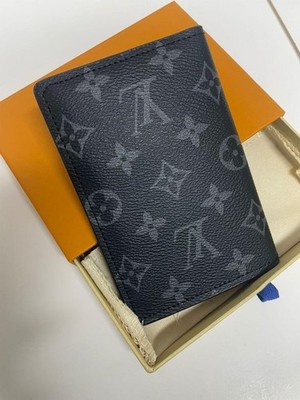Louis Vuitton Black Monogram Eclipse Pocket Organizer Passport Cardholder