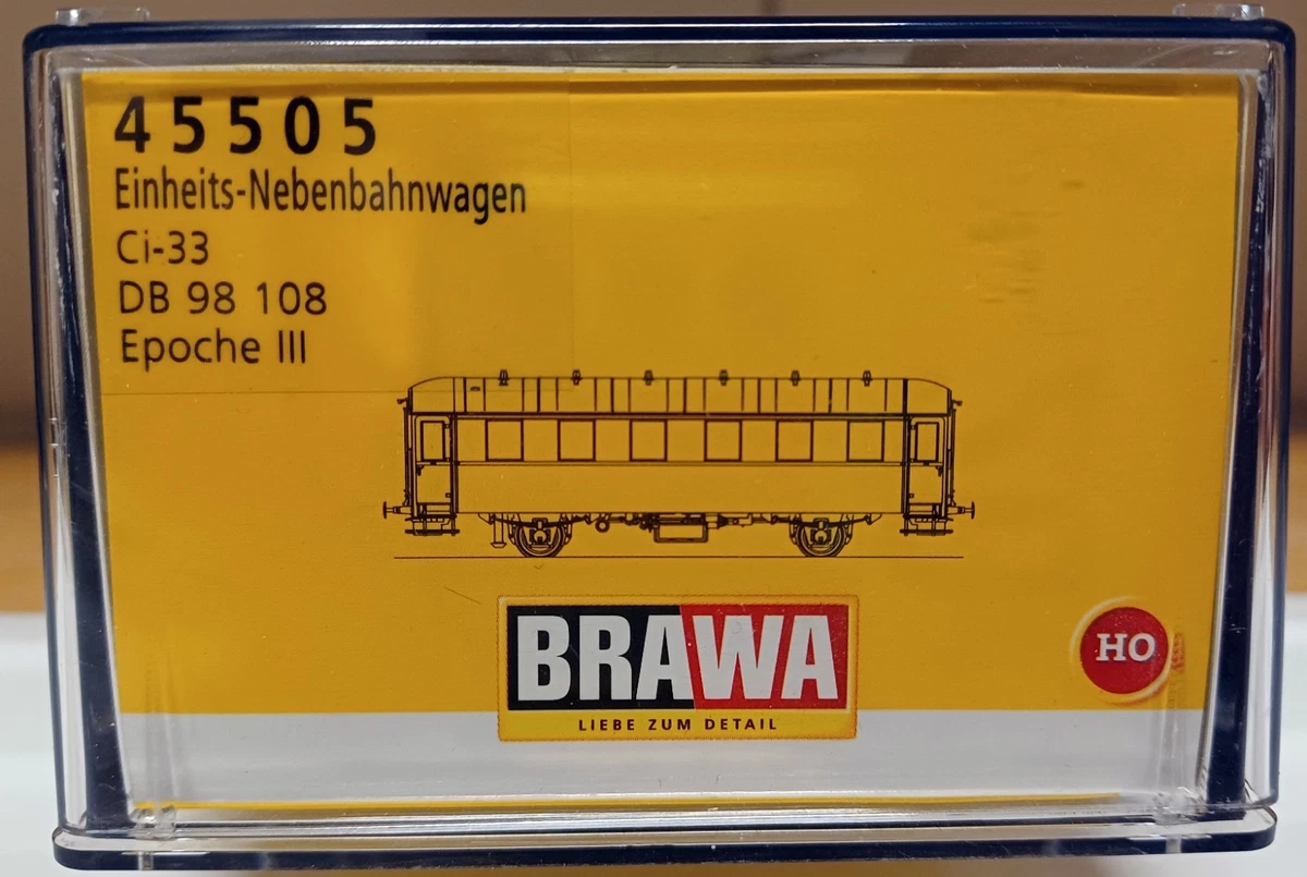Brawa H0 Personenwagen Ci33 Nebenbahn Personenwagen DB Epoche 3 Art. Nr. 45505