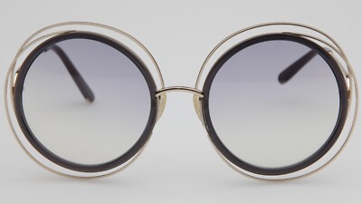 クロエ CE120S 731 58□23 ラウンド サングラス 104951 New Chloe CE120S 731 Gold Sunglasses 58-23-135mm B62mm Italy