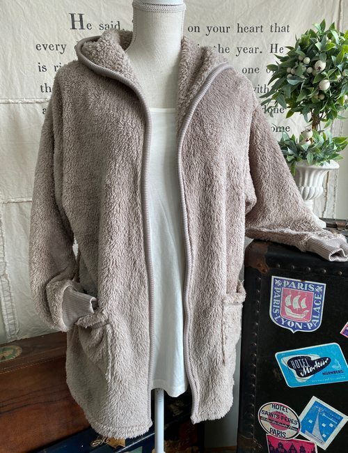 Koolaburra by UGG Beige Cozy Shaggy Plush Cardigan Rib Detail S New | eBay