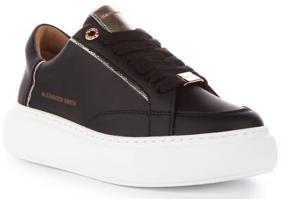 Alexander Smith Aeaygcd00Bgd Eco Greenwich veganer Damenschuh schwarz gold UK 3 - 8