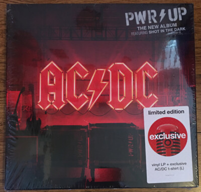 AC/DC~Power Up Vinyl LP Album~W/ Exclusive Large T Shirt ~Pwr Up ...