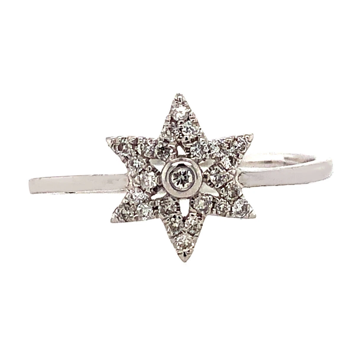 White gold 2024 midi ring