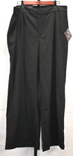AVA VIV Black Pants No-Gap Waist Stretch Wide Leg NWT Size 17