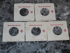 45, SLEEVES. LOT OF 5, WARNER BROTHERS.