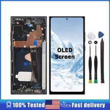 OLED Display LCD Touch Screen Frame For Samsung Galaxy Note 20 Ultra 5G 4G Black