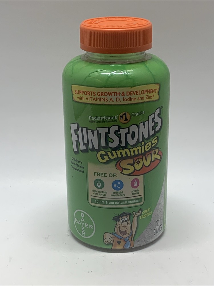 Flintstones Gummies Sour Kids Multivitamin Supplement (180) - Exp: 07/2025