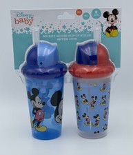 Disney Baby Mickey Mouse Pop-up Straw Sipper Cups