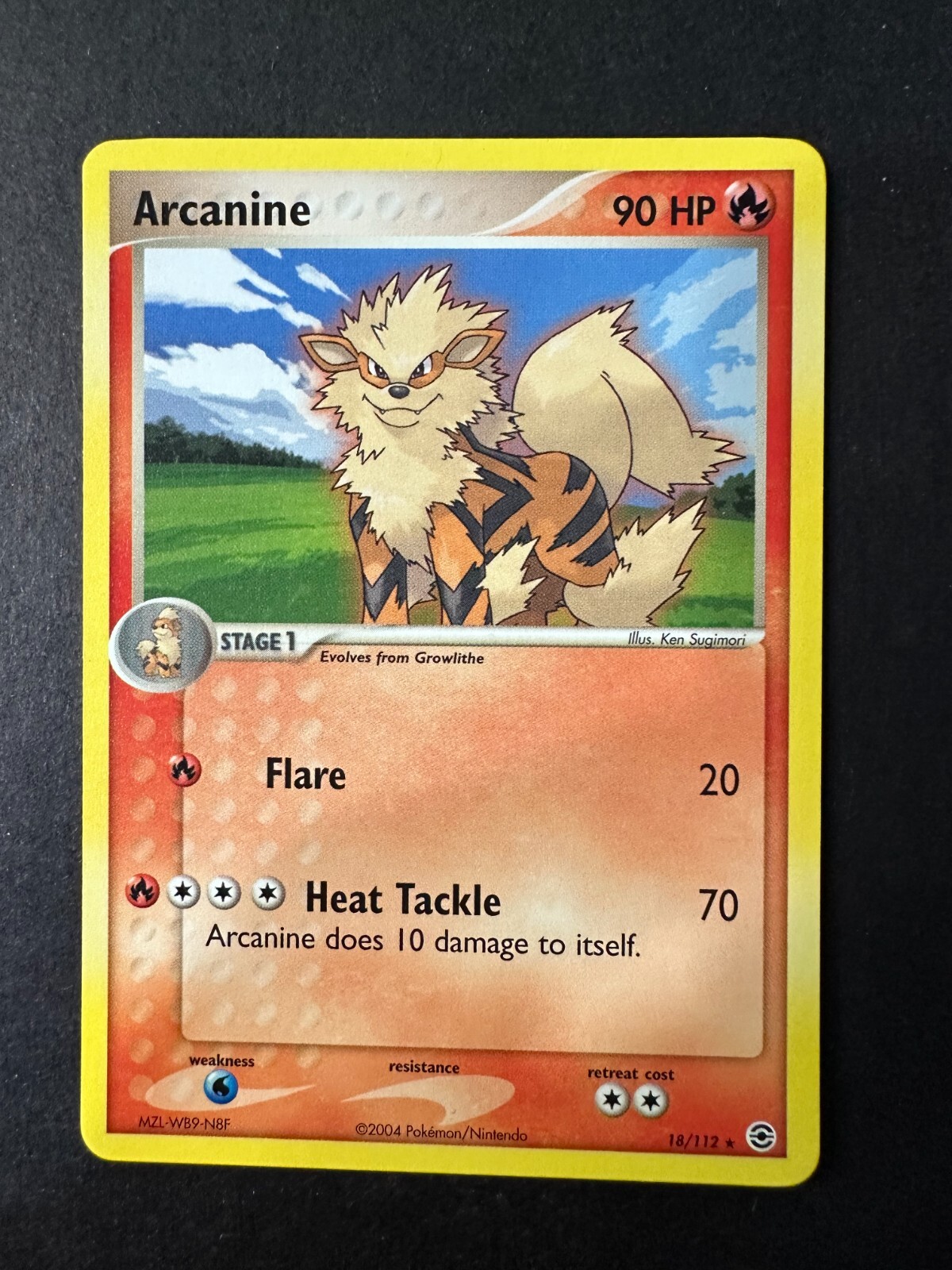 Pokemon TCG - Arcanine 18/112 - EX Firered Leafgreen NM